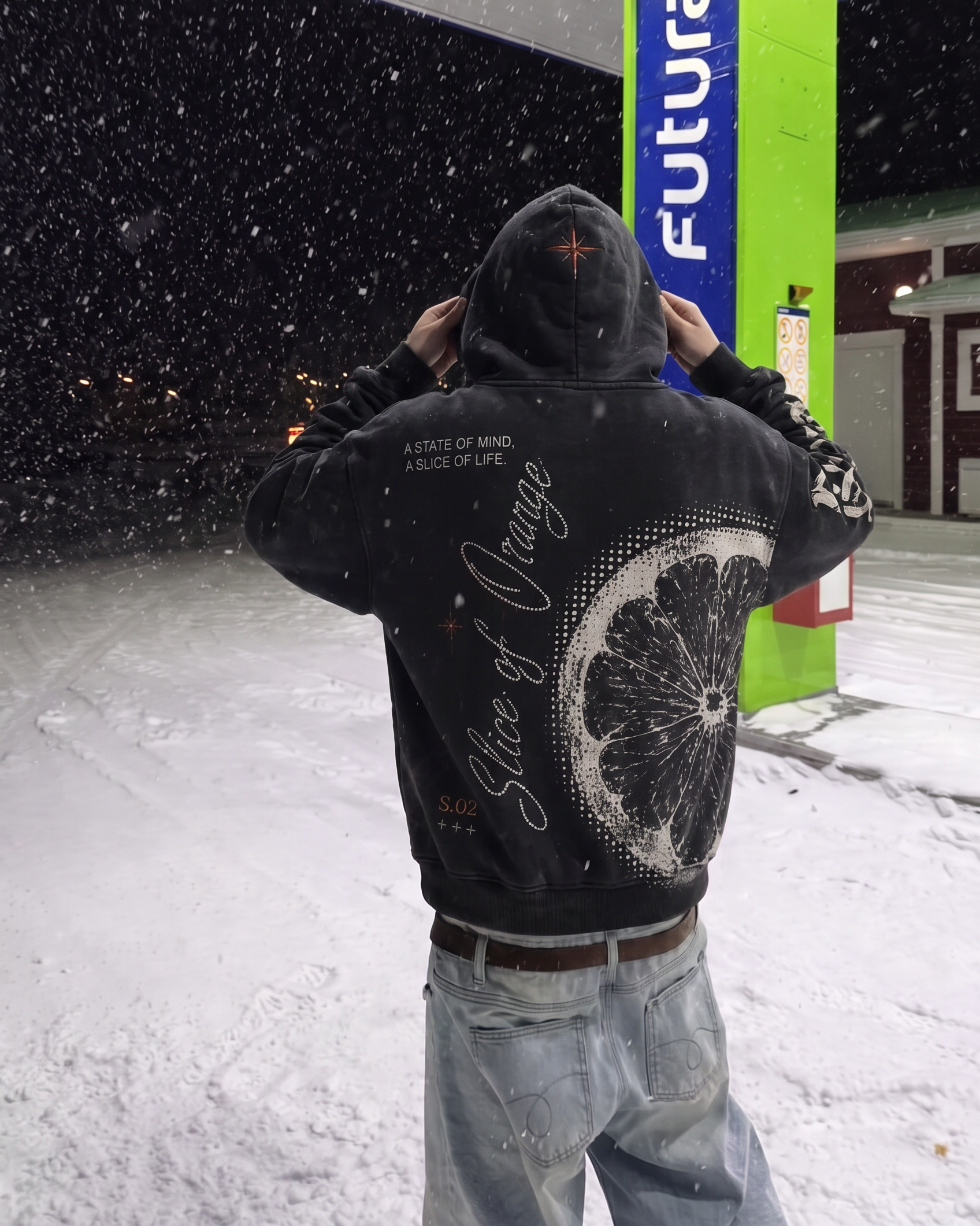 Roughly Sliced Hoodie